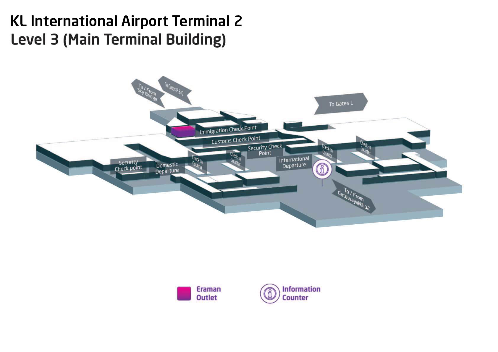 KL International Airport Terminal 2 Level 3 (Main Terminal Building)